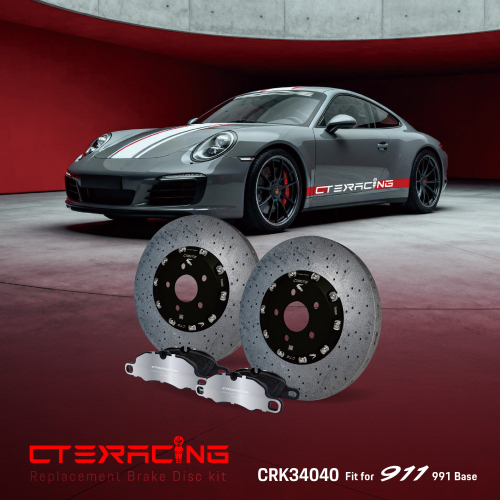 PORSCHE 911 煞車升級推薦｜CTE RACING 碳陶瓷碟盤套組：超輕量、零熱衰竭