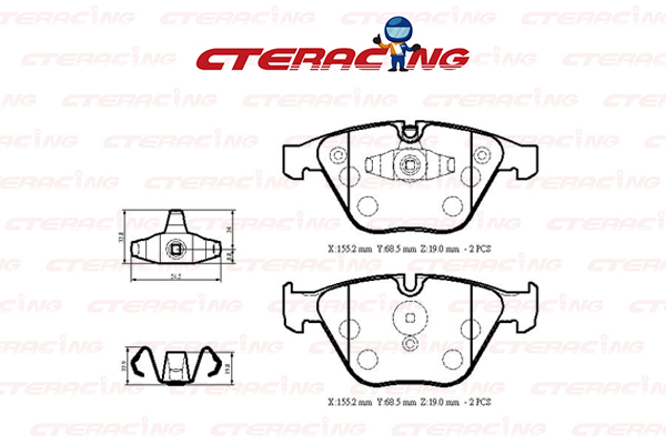 Brake Pad/BMW/3 (E90)/3 Touring (E91)/X1 (E84)