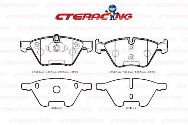 Brake Pad/BMW/3 (E90)/3 Touring (E91)/5 (E60)/5 Touring (E61)/X1 (E84)/Z4 Roadster (E89)