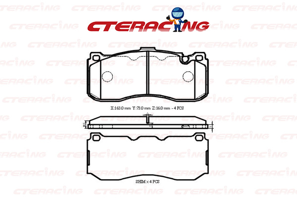 Brake Pad/BMW/1 (E87)/1 Convertible (E88)/1 Coupe (E82)/3 Touring (E91)