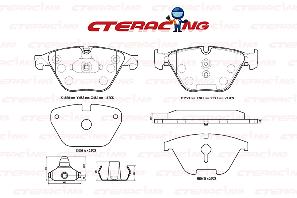 Brake Pad/BMW/5 (F10)/6 Convertible (F12)/6 Gran Coupe (F06)
