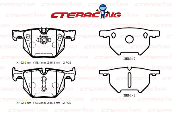 Brake Pad/BMW/5 (E60)/5 Touring (E61)/6 (E63)/6 Convertible (E64)