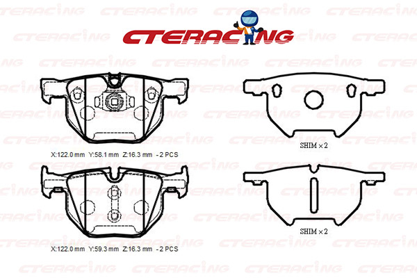 Brake Pad/BMW/X5 (E70)/X5 (F15, F85)/X6 (E71, E72)/X6 (F16, F86)