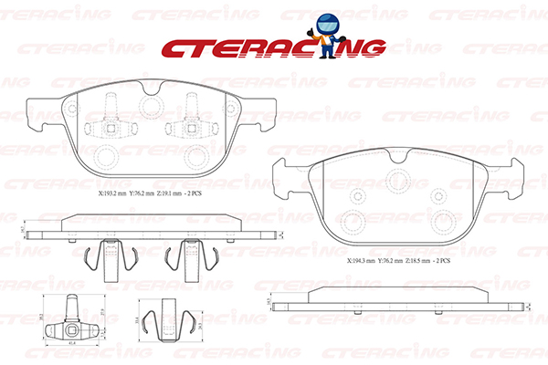 Brake Pad/VOLVO/XC60 I SUV (156)/XC90 I (275)