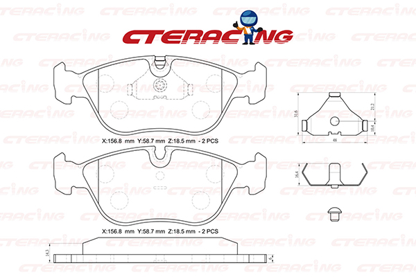 Brake Pad/VOLVO/C70 I Convertible (873)/C70 I Coupe (872)/S70 (874)/V70 I (875, 876)