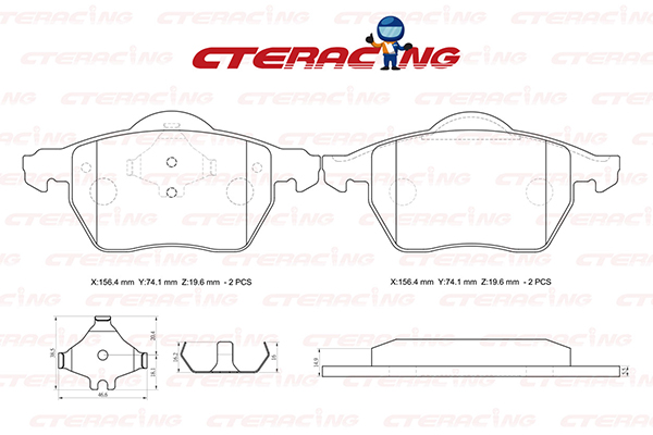 Brake Pad/VOLVO/C70 I Convertible (873)/C70 I Coupe (872)/S70 (874)/V70 I (875, 876)