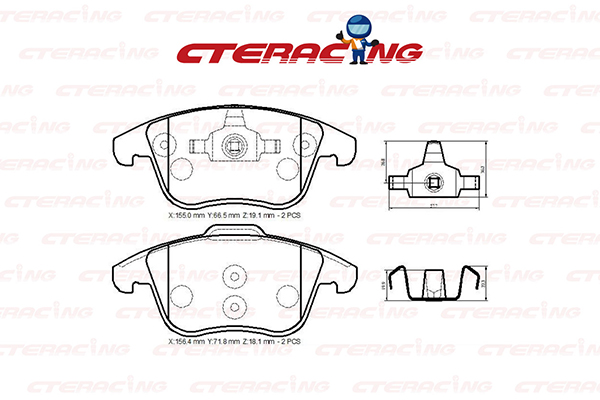 Brake Pad/VOLVO/S60 II (134)/S80 II (124)/V60 I (155)/V60 I Cross Country (157)/V60 I Estate Van (155)/V70 III (135)/XC70 II (136)
