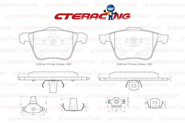 Brake Pad/VOLVO/XC90 I (275)