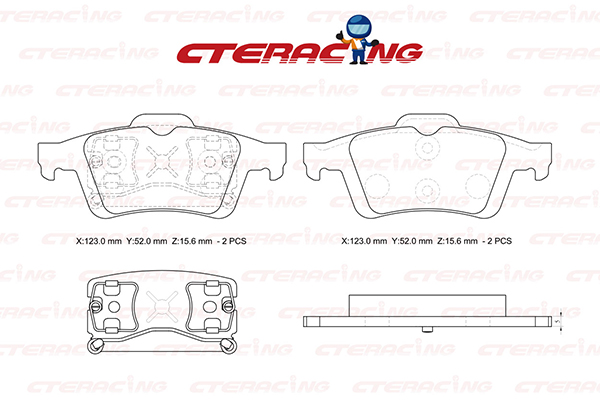 Brake Pad/VOLVO/C30 (533)/C70 II Convertible (542)/S40 II (544)