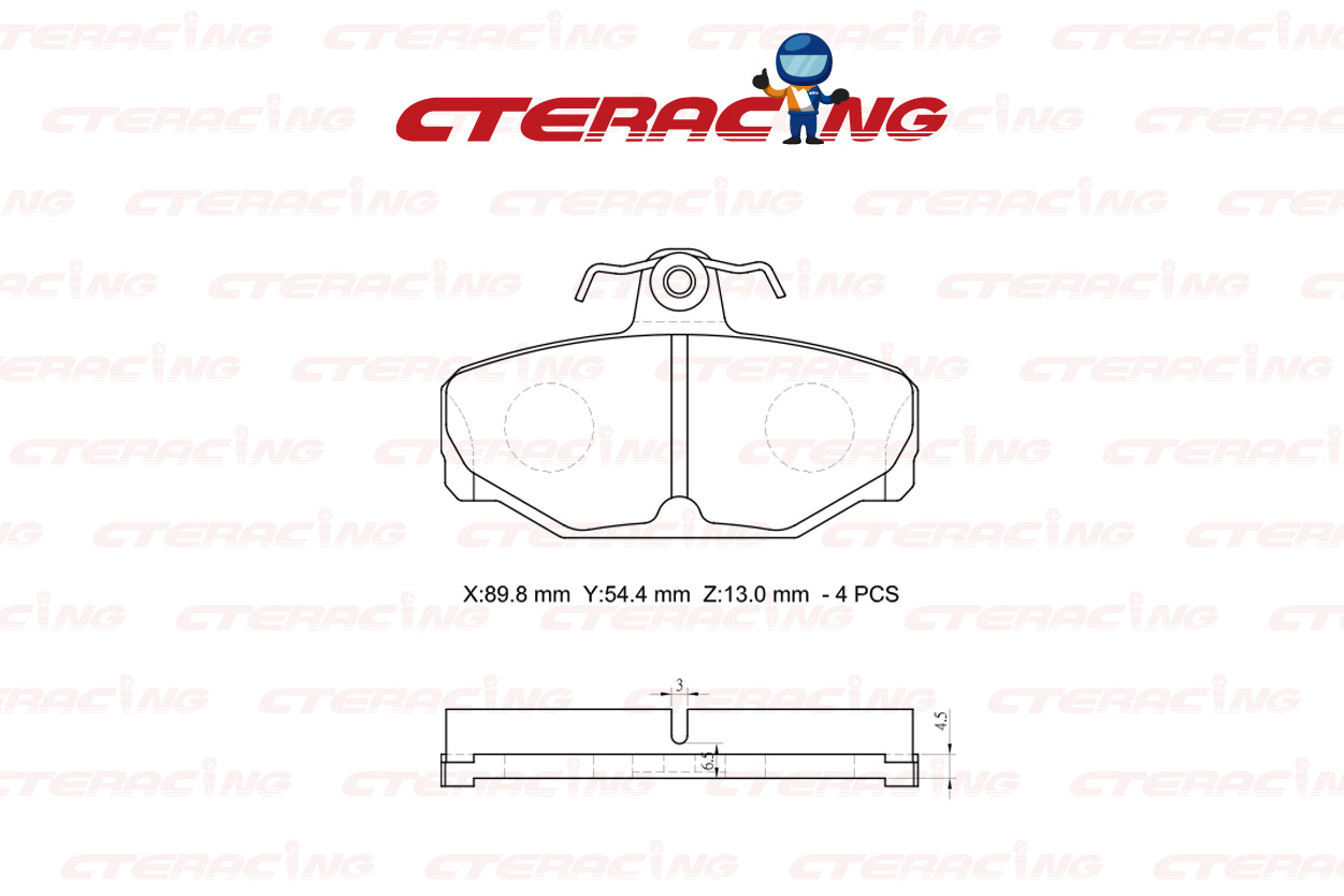Brake Pad/VOLVO/S70 (874)/S90 I (964)/V70 I (875, 876)