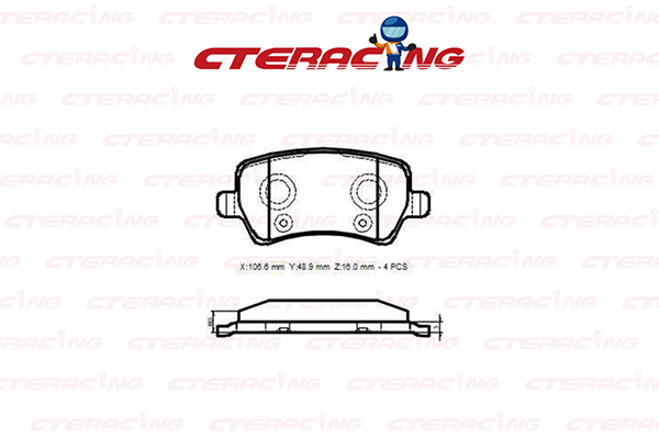 Brake Pad/VOLVO/S60 II (134)/S60 II Cross Country (134)/S60 III (224)/S80 II (124)/V60 I (155)/V60 I Cross Country (157)/V60 I Estate Van (155)/V70 III (135)/XC60 I SUV (156)/XC70 II (136)