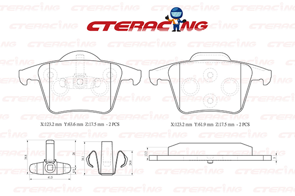 Brake Pad/VOLVO/XC90 I (275)