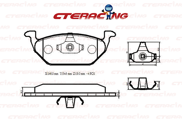 Brake Pad/AUDI/A1 (8X1, 8XK)/A1 City Carver (GBH)/A1 Sportback (8XA, 8XF)/A1 Sportback (GBA)