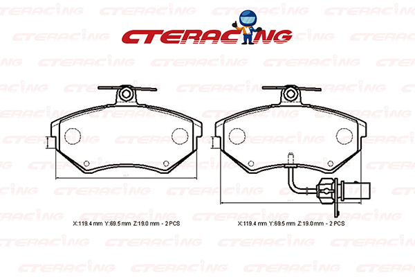 Brake Pad/AUDI/A4 B6 (8E2)/A4 B7 (8EC)/A4 B7 Avant (8ED)