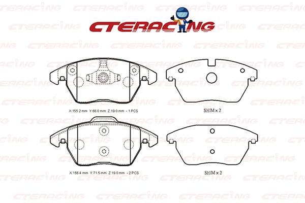 Brake Pad/AUDI/A1 (8X1, 8XK)/A1 Sportback (8XA, 8XF)