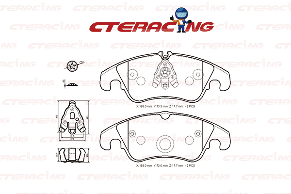 Brake Pad/AUDI/AUDI (FAW)/A4 Allroad B8 (8KH)/A4 B8 (8K2)/A4 B8 Avant (8K5)/A4L B8 (828)/A5 (8T3)/A5 Convertible (8F7)/A5 Sportback (8TA)/A6 Allroad C7 (4GH, 4GJ)/A6 C7 (4G2, 4GC)/A6 C7 Avant (4G5, 4GD)/A7 Sportback (4GA, 4GF)/Q5 (8RB)
