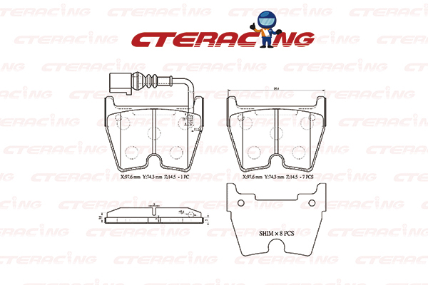 Brake Pad/AUDI/TT (FV3, FVP)/TT Roadster (FV9, FVR)