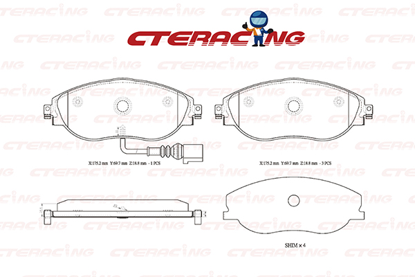 Brake Pad/AUDI/Q3 (F3B)/Q3 Sportback (F3N)