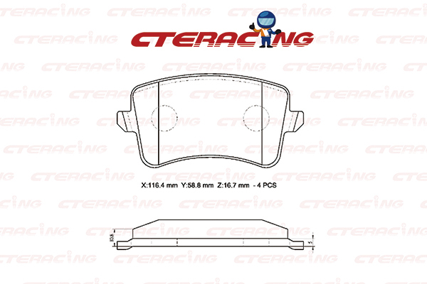 Brake Pad/AUDI/AUDI (FAW)/A4 Allroad B8 (8KH)/A4 B8 (8K2)/A4 B8 Avant (8K5)/A4L B8 (828)/A5 (8T3)/A5 Convertible (8F7)/A5 Sportback (8TA)/Q5 (8RB)