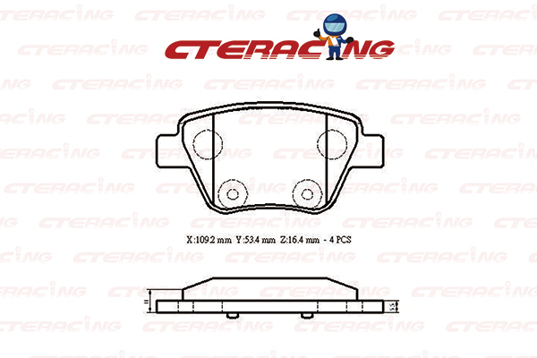 Brake Pad/AUDI/A1 (8X1, 8XK)/A3 (8P1)/A3 Sportback (8PA)