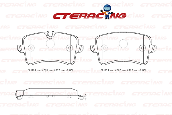 Brake Pad/AUDI/A4 B8 Avant (8K5)/A6 Allroad C7 (4GH, 4GJ)/A6 C7 (4G2, 4GC)/A6 C7 Avant (4G5, 4GD)/A7 Sportback (4GA, 4GF)/A8 D4 (4H2, 4H8, 4HC, 4HL) | A8L/Q3 (8UB, 8UG)