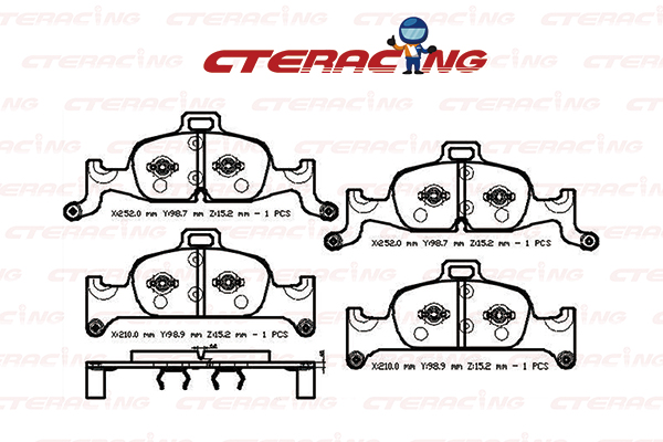 Brake Pad/AUDI/A3 (8V1, 8VK)/A3 Convertible (8V7, 8VE)/A3 Limousine (8VS, 8VM)/A3 Sportback (8VA, 8VF)/Q3 (F3B)/Q3 Sportback (F3N)/TT (FV3, FVP)/TT Roadster (FV9, FVR)
