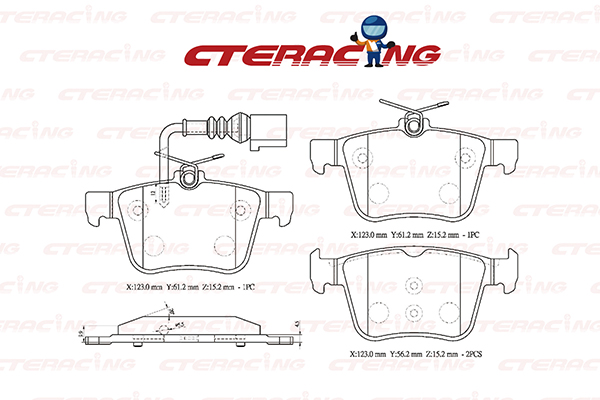 Brake Pad/AUDI/Q3 Sportback (F3N)/TT Roadster (FV9, FVR)
