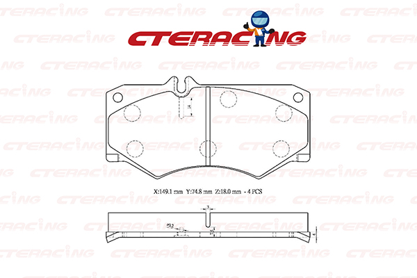 Brake Pad/MERCEDES-BENZ/G-CLASS (W460)/G-CLASS (W461)/G-CLASS (W463)/G-CLASS Cabrio (W460)/G-CLASS Cabrio (W463)
