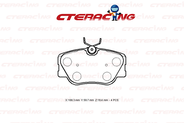 Brake Pad/MERCEDES-BENZ/E-CLASS (W124)/E-CLASS T-Model (S124)