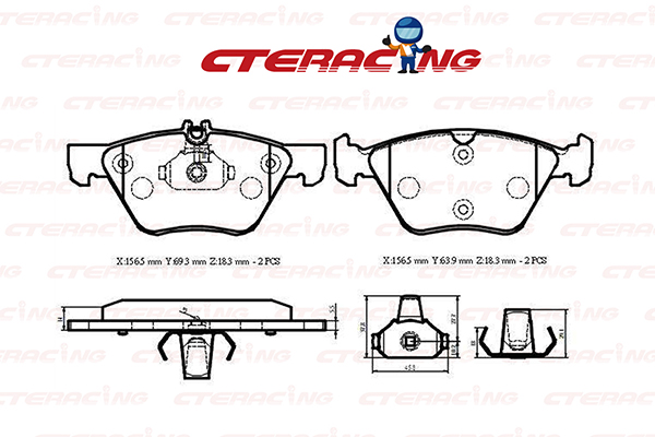 Brake Pad/MERCEDES-BENZ/E-CLASS (W211)/E-CLASS T-Model (S211)