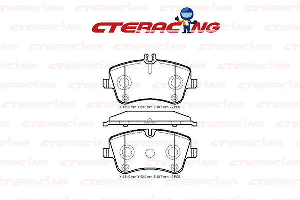 Brake Pad/MERCEDES-BENZ/C-CLASS (W203)/C-CLASS Coupe (CL203)/C-CLASS T-Model (S203)/CLC-CLASS (CL203)/CLK (C209)/CLK Convertible (A209)