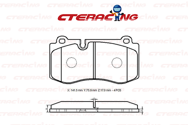 Brake Pad/MERCEDES-BENZ/CLS (C219)/S-CLASS (W221)/S-CLASS Coupe (C216)/SL (R230)