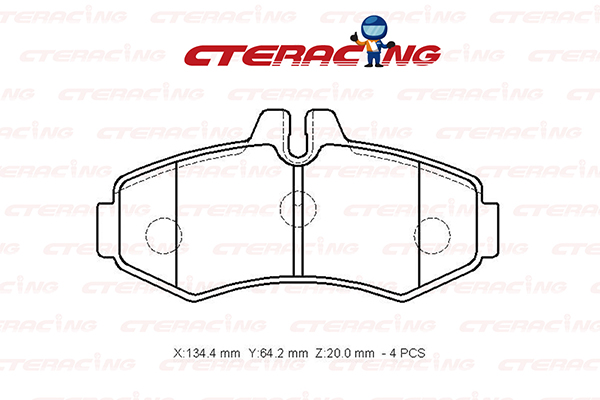 Brake Pad/MERCEDES-BENZ/V-CLASS (638/2)/VITO Bus (W638)/VITO Van (W638)