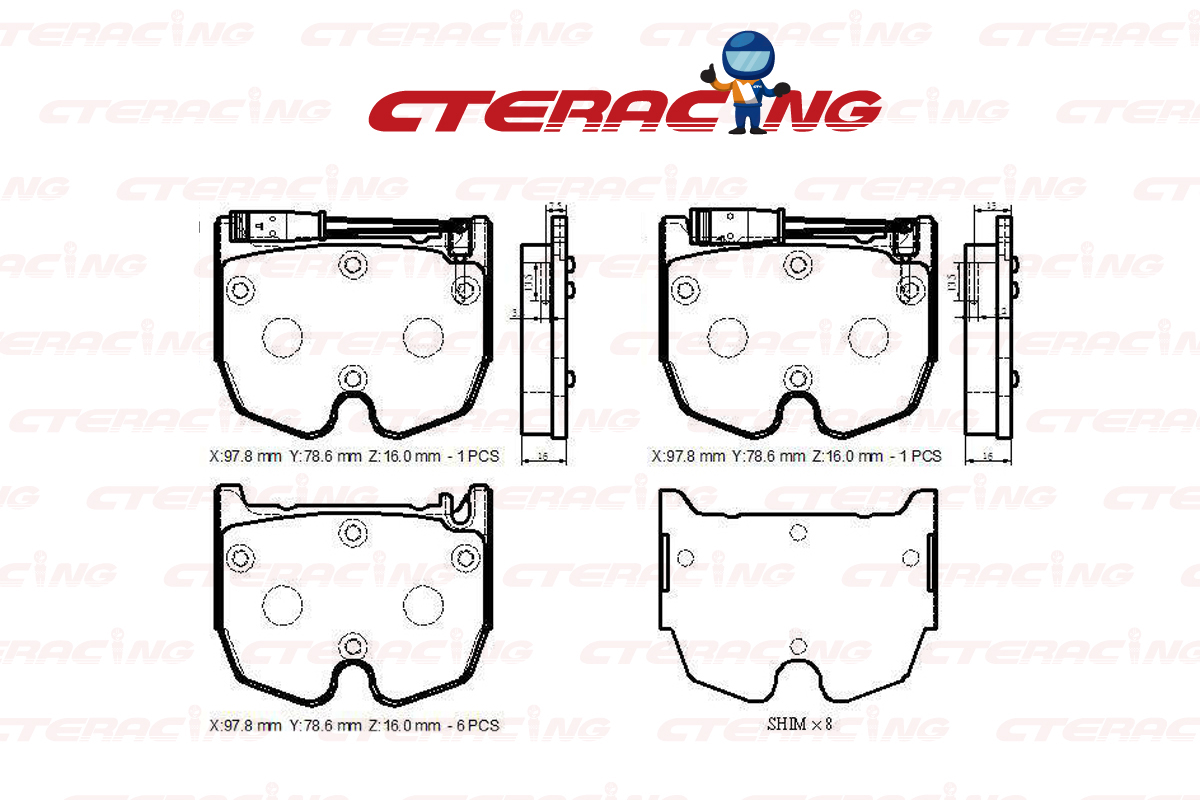 Brake Pad/MERCEDES-BENZ/E-CLASS T-Model (S211)/S-CLASS Coupe (C215)/SL (R230)