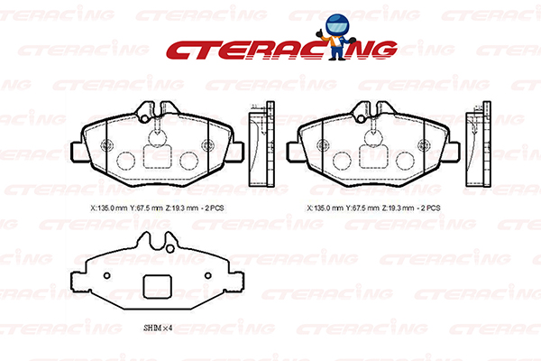 Brake Pad/MERCEDES-BENZ/E-CLASS (W211)/E-CLASS Platform/Chassis (VF211)/E-CLASS T-Model (S211)