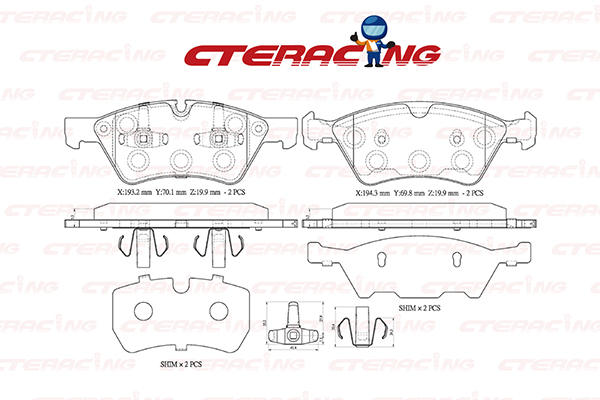 Brake Pad/MERCEDES-BENZ/E-CLASS (W211)/E-CLASS T-Model (S211)/GL-CLASS (X164)/M-CLASS (W164)/R-CLASS (W251, V251)