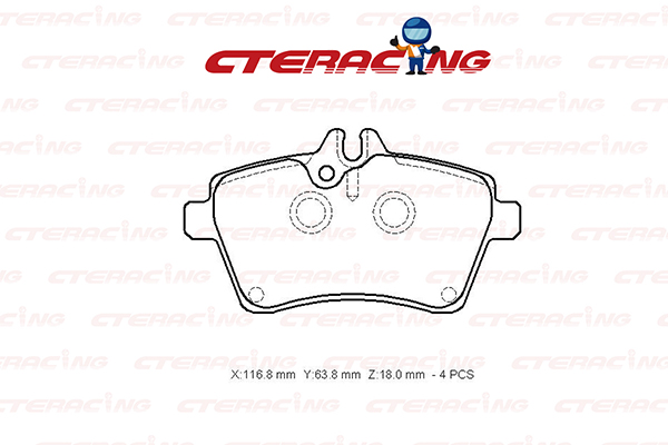 Brake Pad/MERCEDES-BENZ/A-CLASS (W169)/B-CLASS Sports Tourer (W245)