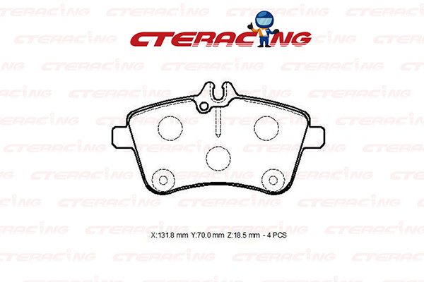 Brake Pad/MERCEDES-BENZ/A-CLASS (W169)/B-CLASS Sports Tourer (W245)