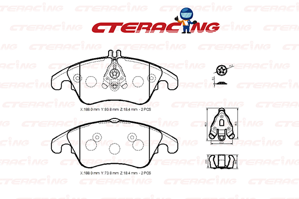 Brake Pad/MERCEDES-BENZ/C-CLASS (W204)/C-CLASS Coupe (C204)/C-CLASS T-Model (S204)/CLS (C218)/CLS Shooting Brake (X218)/E-CLASS (W212)/E-CLASS Convertible (A207)/E-CLASS Coupe (C207)/E-CLASS T-Model (S212)/SLC (R172)/SLK (R172)