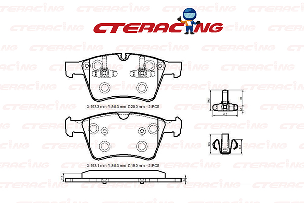Brake Pad/MERCEDES-BENZ/GL-CLASS (X164)/R-CLASS (W251, V251)