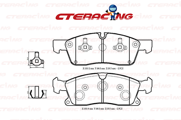 Brake Pad/MERCEDES-BENZ/GL-CLASS (X166)/GLE (W166)/GLE Coupe (C292)/GLS (X166)/M-CLASS (W166)