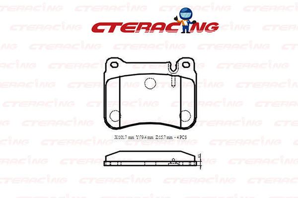 Brake Pad/MERCEDES-BENZ/C-CLASS (W203)/C-CLASS Coupe (CL203)/C-CLASS T-Model (S203)/CLC-CLASS (CL203)/CLK (C209)/CLK Convertible (A209)/SLK (R171)