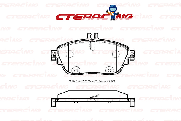 Brake Pad/MERCEDES-BENZ/B-CLASS Sports Tourer (W246, W242)/CLA Coupe (C117)/CLA Shooting Brake (X117)/GLA-CLASS (X156)