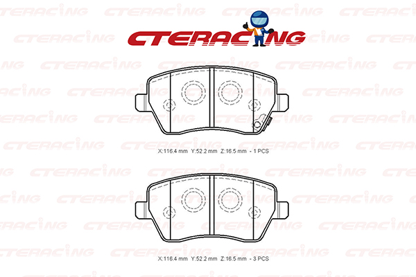 Brake Pad/MERCEDES-BENZ/CITAN Box Body/MPV (W415)/CITAN MPV (W415)