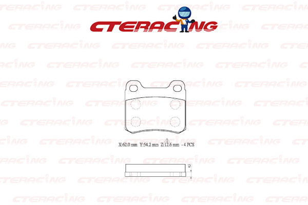 Brake Pad/MERCEDES-BENZ/C-CLASS (W202)/C-CLASS T-Model (S202)/E-CLASS (W124)