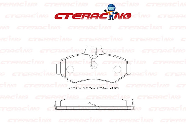 Brake Pad/MERCEDES-BENZ/G-CLASS (W461)/G-CLASS (W463)/G-CLASS Cabrio (W463)
