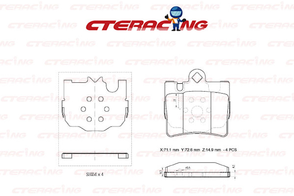 Brake Pad/MERCEDES-BENZ/S-CLASS Coupe (C215)