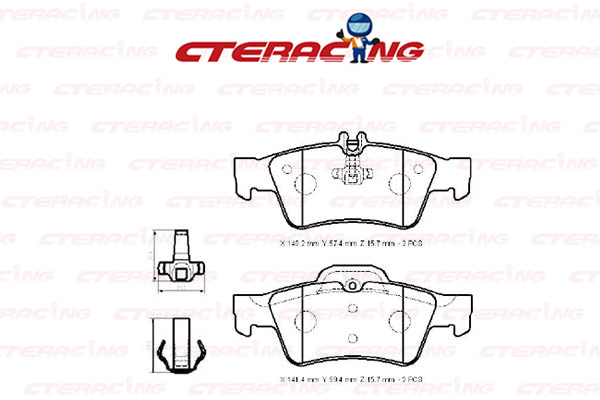Brake Pad/MERCEDES-BENZ/CLS (C218)/CLS (C219)/CLS Shooting Brake (X218)/E-CLASS (W211)/E-CLASS (W212)/E-CLASS Platform/Chassis (VF211)/E-CLASS T-Model (S211)/E-CLASS T-Model (S212)/S-CLASS (W221)/S-CLASS Coupe (C216)/SL (R230)