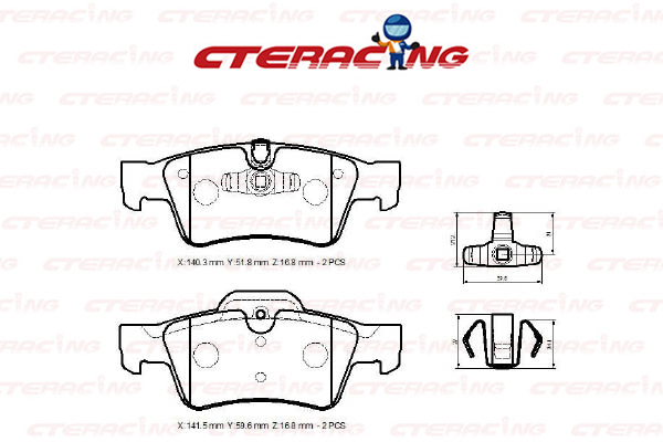 Brake Pad/MERCEDES-BENZ/G-CLASS (W463)/GL-CLASS (X164)/M-CLASS (W164)/R-CLASS (W251, V251)