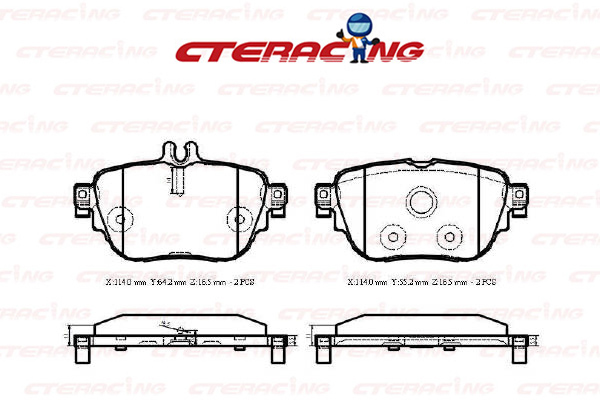 Brake Pad/MERCEDES-BENZ/CLS (C257)/E-CLASS (W213)/E-CLASS Convertible (A238)/E-CLASS Coupe (C238)/E-CLASS T-Model (S213)